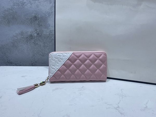 

luxurys дизайнеров кошелька канал женщины бумажник моды бумажник кожаный pu молния кошелек 2020 новых горячая продажи длинных женщин бумажни, Red;black