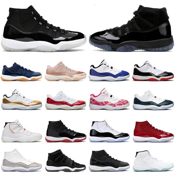 

mens basketball shoes 11s jumpman 11 jubilee 25th anniversary bred concord gamma blue cap and gown heiress men women trainers sneakers