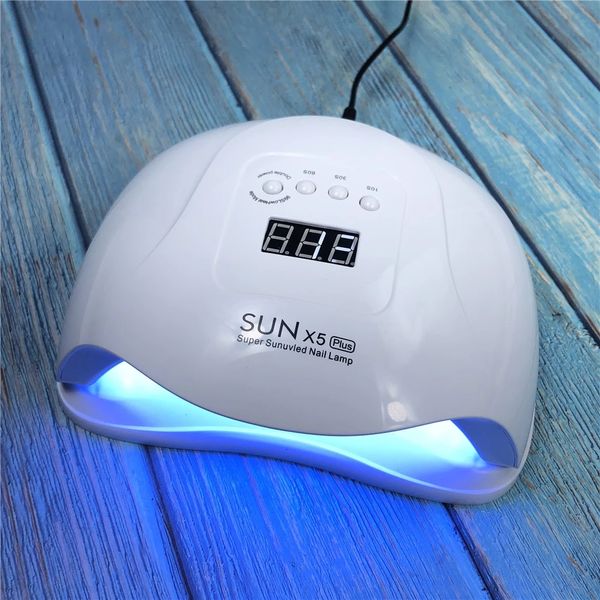 

sunx5 plus 80w uv led lamp for nails dryer sun light smart lcd display gel polish nail tool