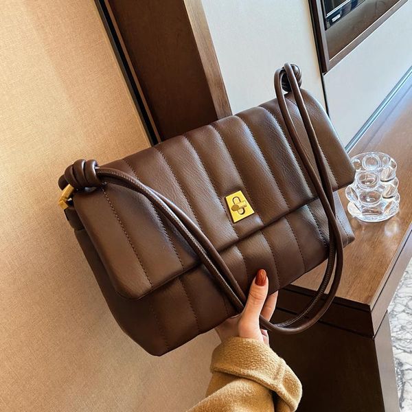 

minuet cross body embroidery thread armpit bag 2021 high-quality pu leather women's designer handbag high capacity shoulder messenger h