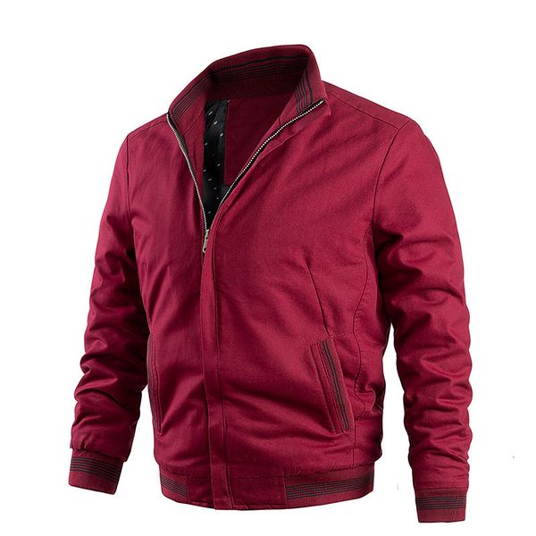 

cotton wash jacket casual coat men's oversized baseball suit, Black;brown