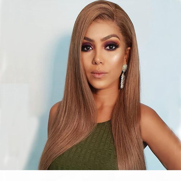 

шелковистой прямой каштановый волос полные парики шнурка человека для женщин 13x6 фронта шнурка brown человеческих волос парики 360 парик шн, Black