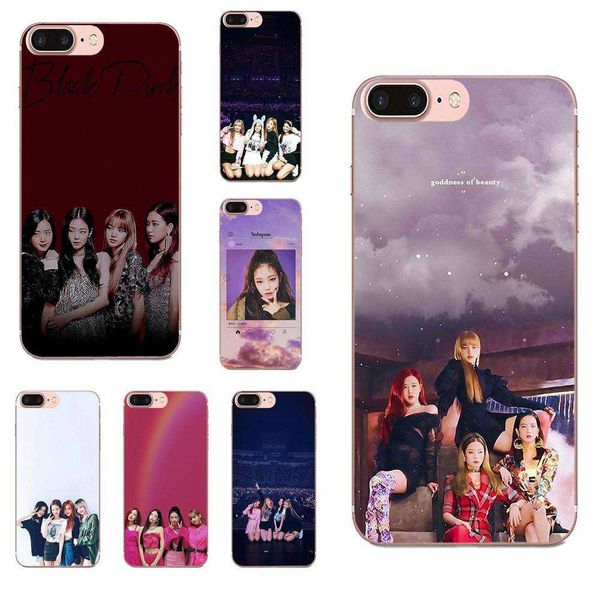 

black and pink kpop collage tpu shell is suitable for samsung galaxy a10 a20 a20e a3 a40 a5 a50 a7 j1 j3 j4 j5 j6 j7 from to