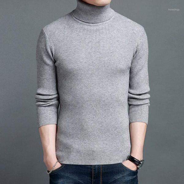 

men turtleneck sweater korean style knitted mens sweaters long sleeve pullover autumn winter casual 2020 jersey hombre pph25321, White;black