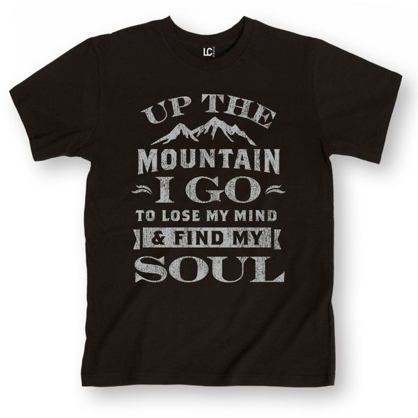 

sport 2019 creative novelty summer style cotton up the mountain i go-short sleeve teeorder t shirts