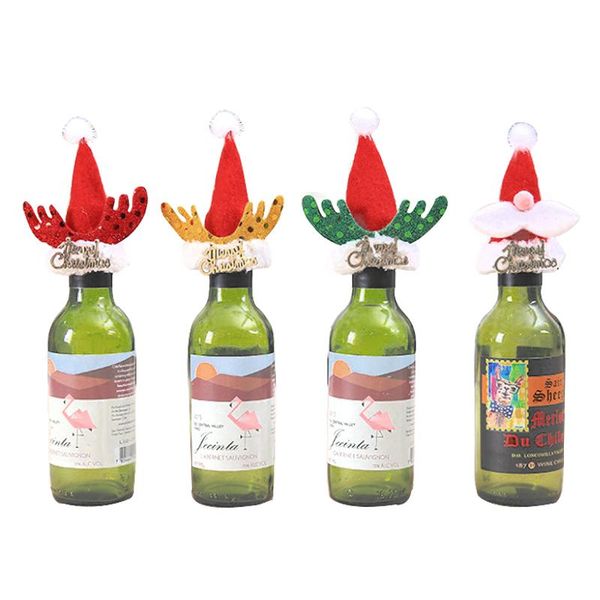 

christmas wine bottle protection cap/bar table decoration/home decor/diy house/christmas home decorations/christmas gifts