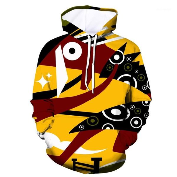 

scary halloween men anime hoodie winter drawstring horror 3d print hip hop yellow hooded sweatshirt pullovers clothing1, Black
