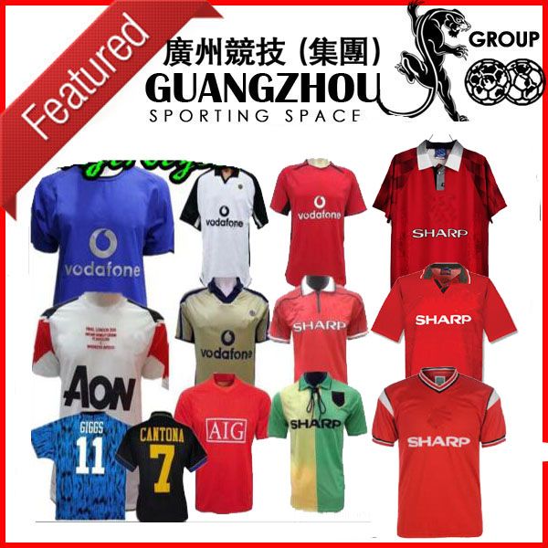 

man 2006 2007 2008 90 92 united retro ucl final match 96 97 84 85 94 95 manchester jersey 1993 1994 1998 2010 2011 2013 united ronaldo shirt, Black
