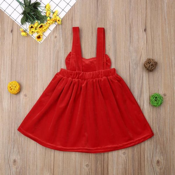 

1-6y christmas kid baby girls red velvet dress princess big bow tutu overall dresss party wedding dress f jlldbt