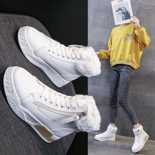 

women ankle boots winter short boots fashion zip botas plush platform shoes ladies snow suede black botines mujer1