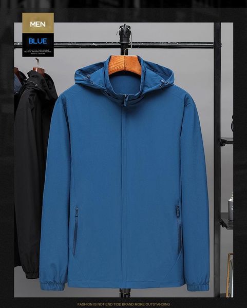 

outdoor jackets&hoodies lover autumn winter hiking hooded jacket men women windproof wool windbreaker thermal removable, Blue;black