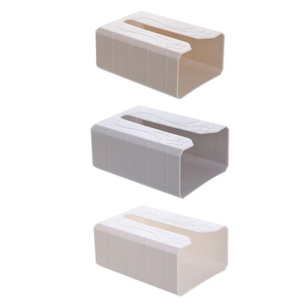 

self adhesive tissue box napkin holder wall mounted garbage bag dispenser rack x4yd