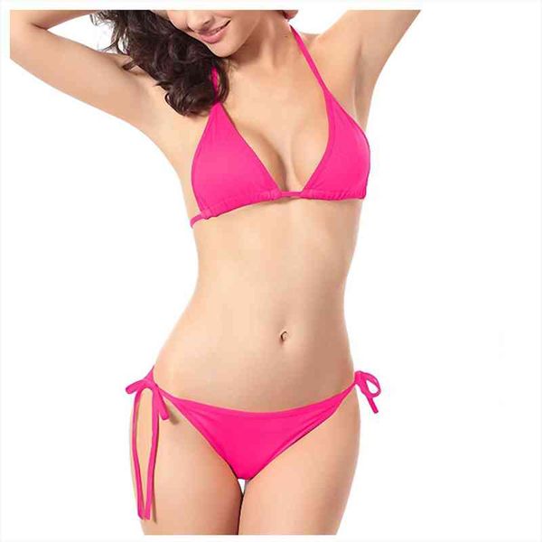 

womens candy color classic bikini push up swimsuit beach suit swimsuit high waist bikinis women push up swimwear, White;black