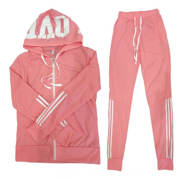 

casual suit fashion spring summer printed long sleeve sportswear set women's casual suit fashion women's sweater sweaterspring and, Gray