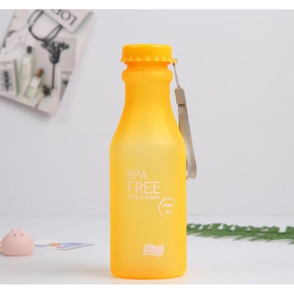 

candy colors unbreakable frosted leak-proof plastic kettle 550ml bpa portable water bottle for travel yo bbyudc bdesports