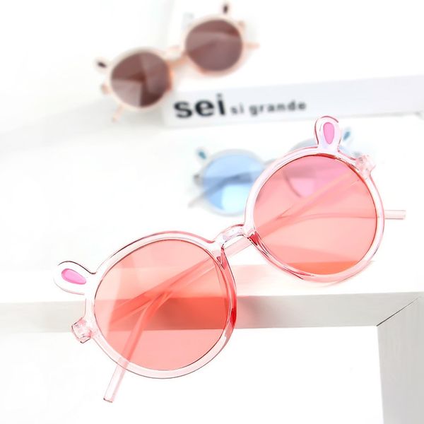 

child sun cute rabbit kids ear children glasses uv400 sport sunglasses girls boys eyewear shades goggles