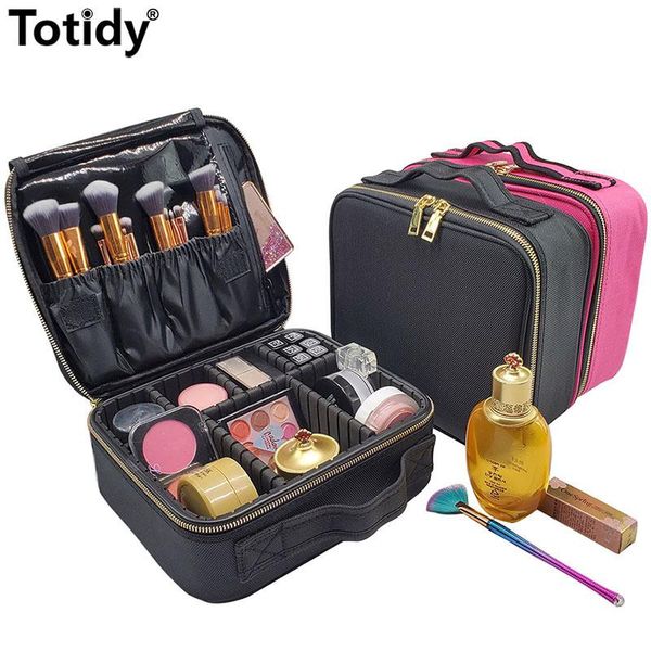 

2020 makeup case female artist professional make up organizer bag for brushes rigid vanity women mini cosmetic bag beautycase