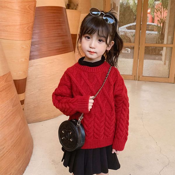 

knitwear clothing girls' pullover children's 2020 new 11q6, Blue