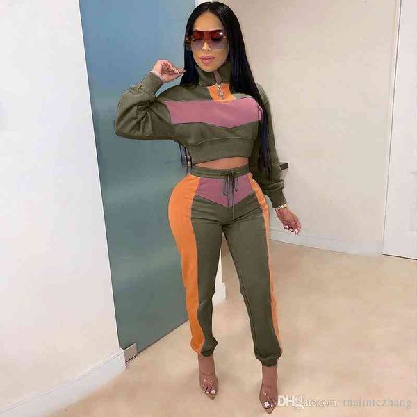 

tracksuits women's two piece set sports suit female shirts long pants 2 pcs letter printed tracksuit fashion clothing vvvg, Gray
