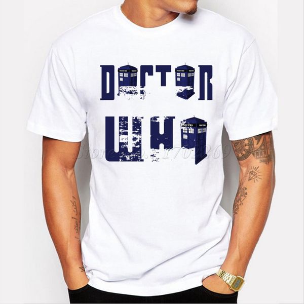 

new brand doctor who desing retro letter printed customized male dr who police box hipster novelty funny tee sweatshirt hoodie t shirt