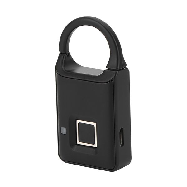 

portable intelligent usb fingerprint padlock anti theft keyless lock for suitcase luggage smart door lock