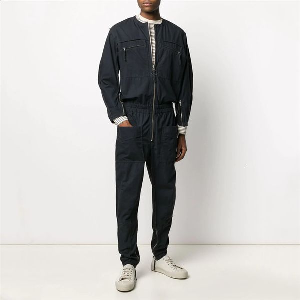 

2021 S-6xl!! New European American Personality with Decoration Young Overalls L8DH, Black