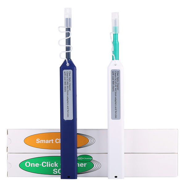 

lc/sc/fc/st one-click cleaner tool 1.25mm and 2.5mm fiber optic cleaning pen universal connector 800 fiber optic cleaner