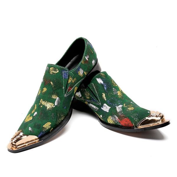 

мужские кожаные ботинки green остроконечные ретро brogue casual бизнес мужская обувь, Black