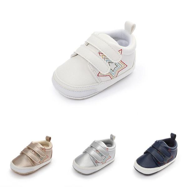 

first walkers yoxikora baby shoes soft-soled anti-skid pu leather star pattern toddler indoor sneakers infantil prewalkers for boys