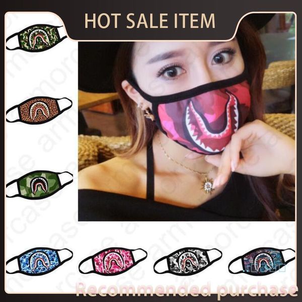

design shark bathing face shark mask masks leopard mask face cycling camouflage camo vgjah sports season all mouth-muffle ma xgqbl