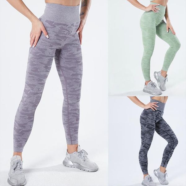 

seamless leggings sport women fitness push up camouflage knitted leggins womens high waist legging workout ladies running sports, Black