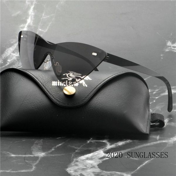 

sunglasses rimless women sun glasses 2021 fashion frameless eyewears men anti-uv cat sunglass fml, White;black