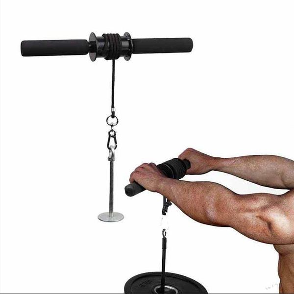 

fitness forearm trainer carpal hand grip exerciser gripper wrist rope roller equipment weight lifting arm muscle strengthener