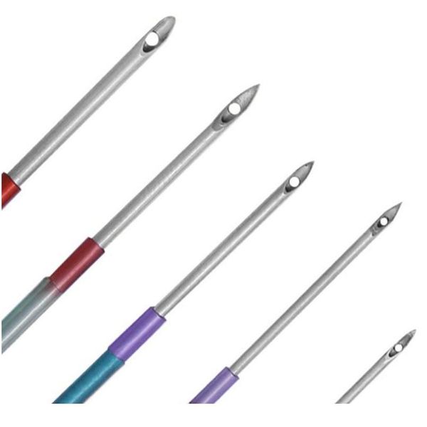 

5 pcs embroidery stitching punch needle handmade stainless steel needlepoint kits sewing tool set with tube bbyblt, Black