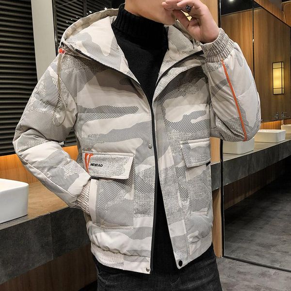 

men's winter coat with cotton padded jacket, Black