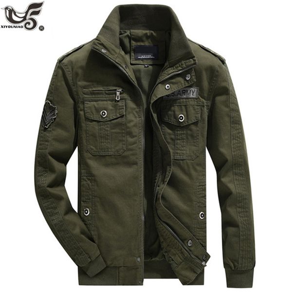 

us army tactical cloth men`s streetwear windbreaker military field ets winter/autumn flight pilot bomber et men coat, Black;brown