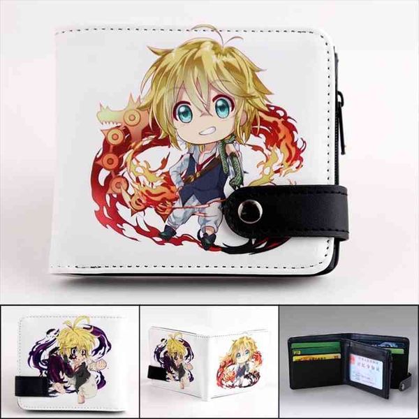 

the seven deadly sins meliodas wallet dragons sin of wrath coin pocket, Red;black