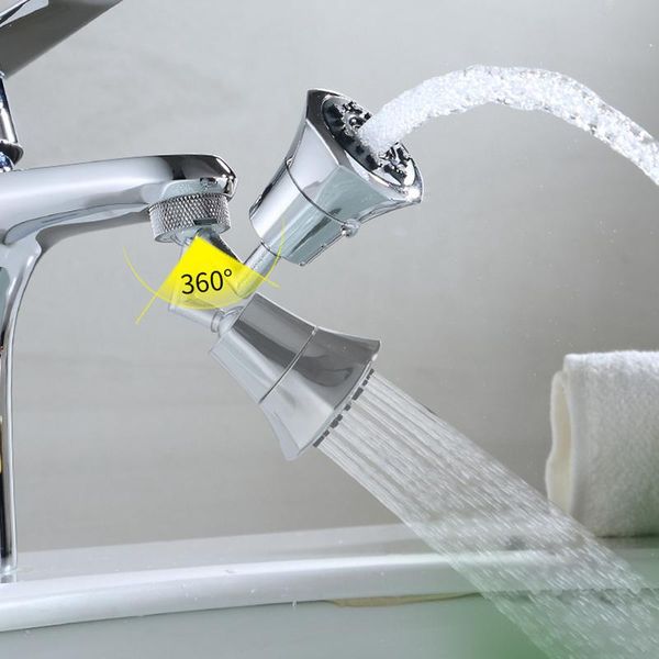 

other faucets, showers & accs 360Â° large angle rotatable universal faucet splash-proof head foamer extender household kitchen bathroom produ