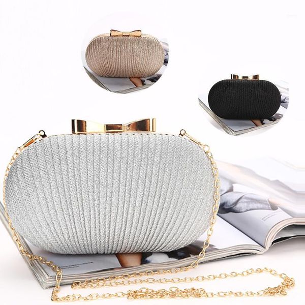 

beaded women evening bag fashion chain shoulder handbags elegant rhinestones clutch evening egg shape bag #xm51