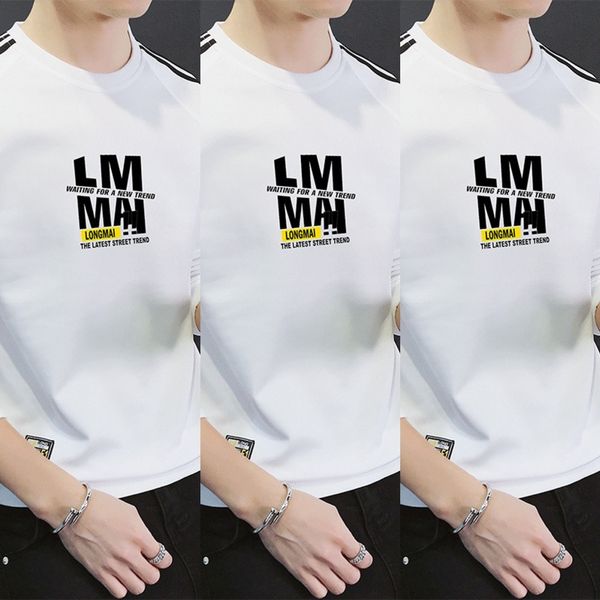 

gnscb qnkn2 новой корейской версии мужской яровой случайные длинный рукав мужской моды 2020 t-рубашки студента персонализированные футболки, Black