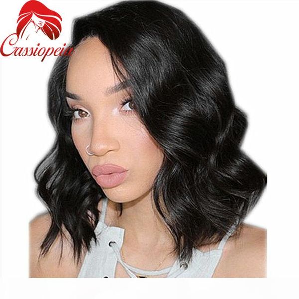 

fulll lace wig fashion short wave wigs virgin hair natural black heat brazilian glueless full lace bob wigs for black women, Black;brown