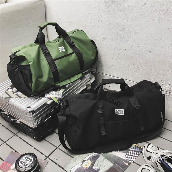 

duffel bags men and women travel large capacity practical shoulder crossbody bag cylinder sports portable yoga training gym1