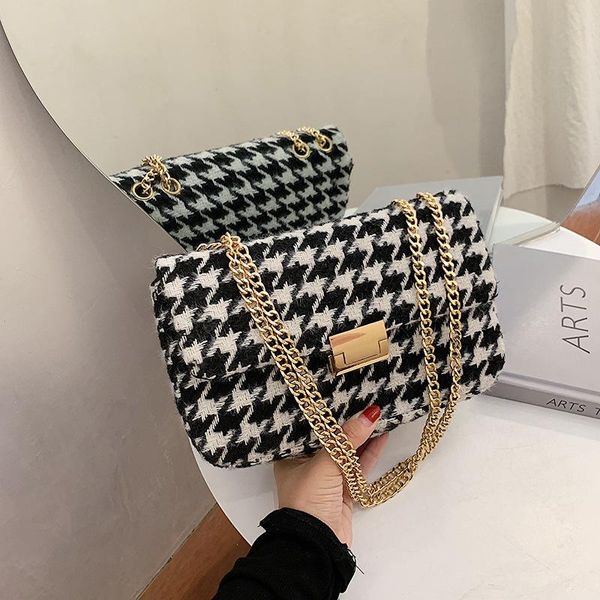 

brand designer polyester women's shoulder bag fashion chain handbag small square crossbody bag