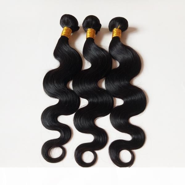 

european brazilian virgin human hair weft 8-28inch body wave 3 4 5bundles silky full cuticle aligned mink indian remy human hair extensions, Black
