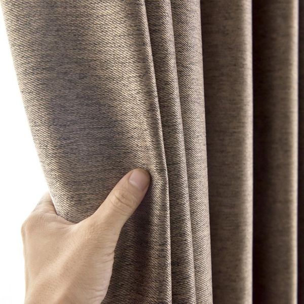 

nordic island curtain pure color cotton and linen shading for living room bedroom bay window l curtain tulle custom