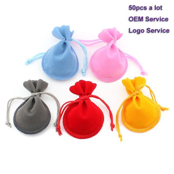 

velvet packing bag drawstring gift bag 50pcs/lot 7x9 9x12 used for wedding candy cake bag advertising jewel bbyzmq