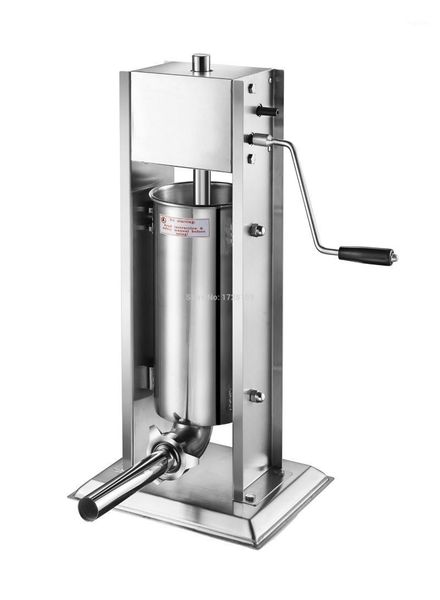 

10l/22lb commercial sausage meat stuffer stainless steel manual vertical sausage filling machine1