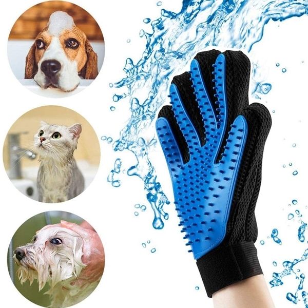 

grooming glove hair remover brush gentle deshedding efficient mitt pet massage gloves