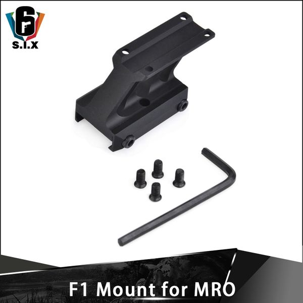 

support f1 pour mro point rouge noir rail léger picatinny 20mm