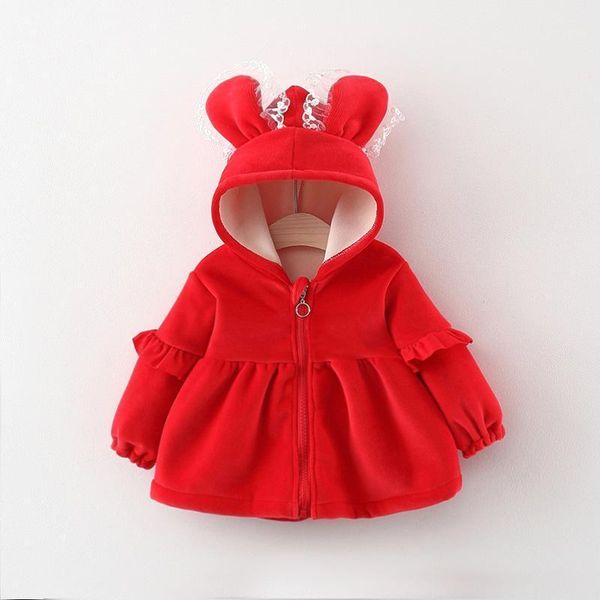 

girls autumn and winter padded jacket new children's winter thick cotton-padded coat1, Blue;gray